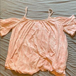 Off the shoulder with straps top